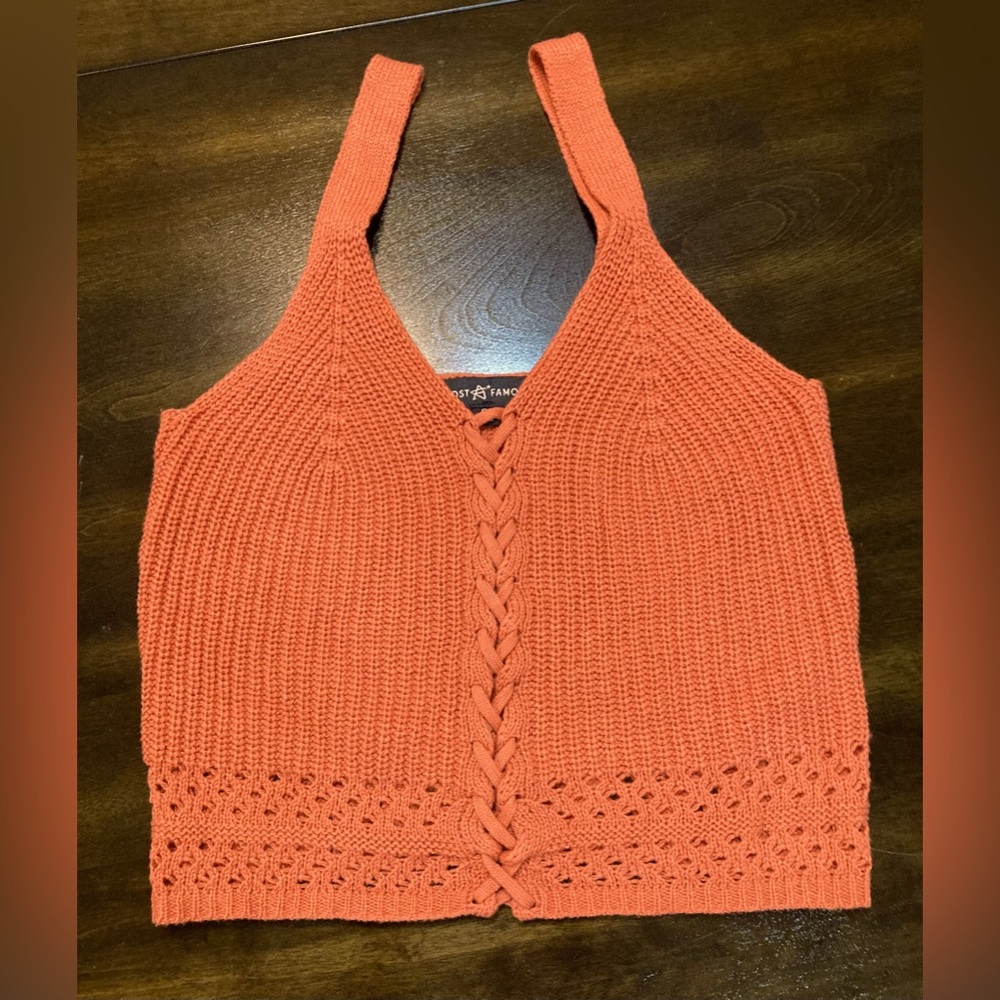 Sweater tank top